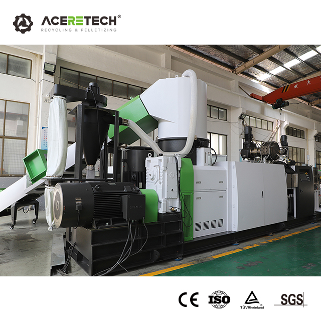 ACS-Pro Professional Team Service Plastic Recycling Compounding Pelletizing Machine With Dust Removal Device