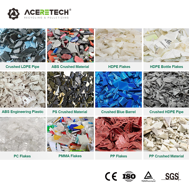 ASE Economic Pp Pe Waste Plastic Film Granulating