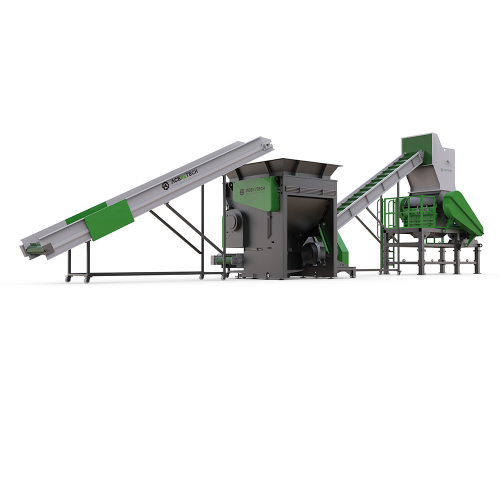 AWS-PET Pet Used Bottle Crushing Washing Drying Recycling Line With Technical Services