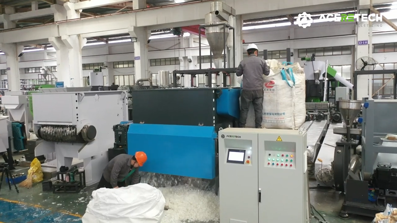 HS Shredder for Airbag Cloth Recycling