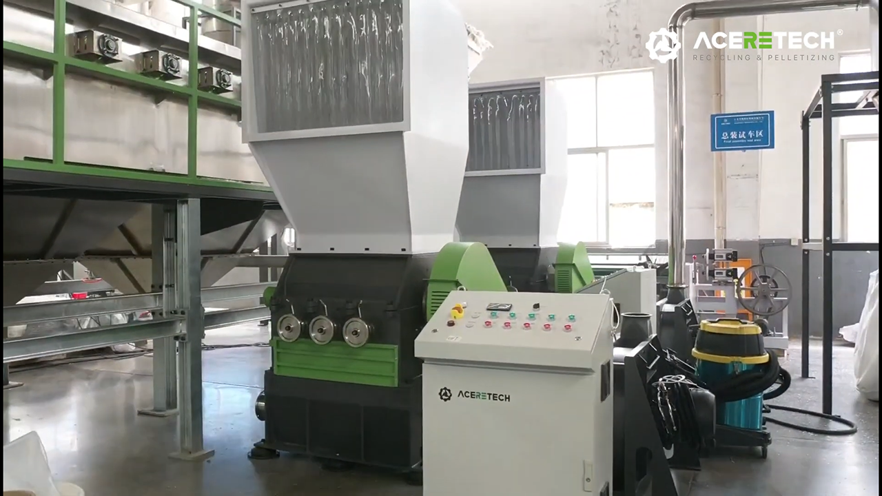 GE ACERETECH Plastic Film Recycling Crusher